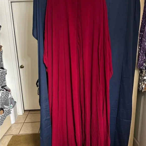 Mainstays Red Long Sleeve Cape Dress - Picture 7 of 8